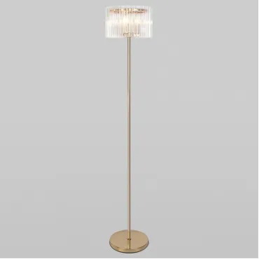 Напольный светильник со стеклянным плафоном 01116/3 золото