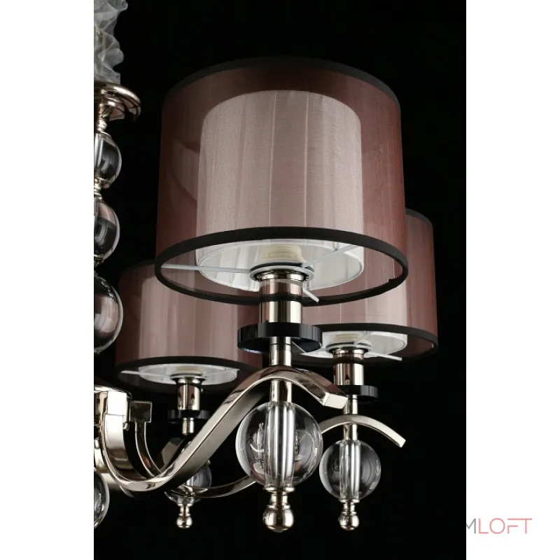 Подвесная люстра Aployt Floret APL.703.03.06 Цвет арматуры хром Цвет плафонов черно-белый от ImperiumLoft