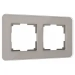 Рамка на 2 поста Werkel Elite (дымчатый, стекло) W0022417 от ImperiumLoft