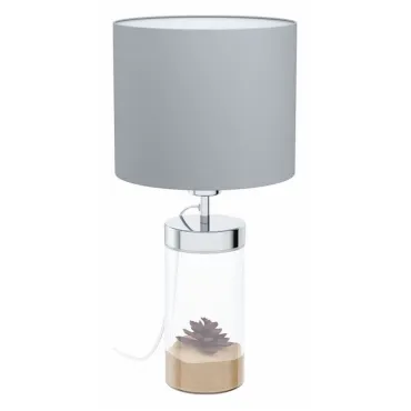 Настольная лампа декоративная Eglo Lidsing 99289 Цвет плафонов серый Цвет арматуры хром
