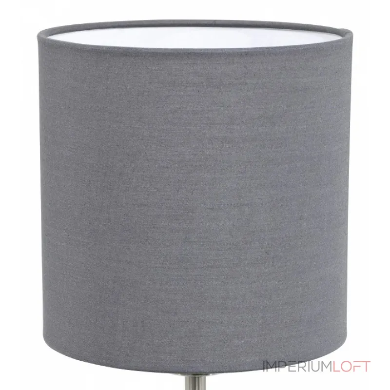 Настольная лампа декоративная Eglo Pasteri 31596 Цвет арматуры никель Цвет плафонов серый от ImperiumLoft