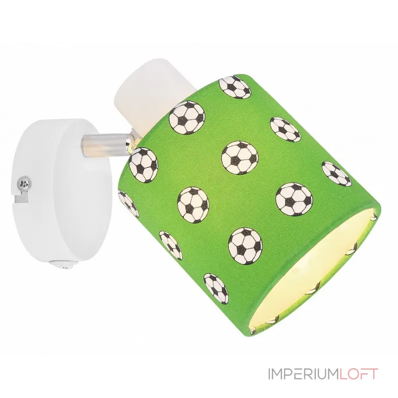 Бра Globo Lemmi 54009-1 цвет арматуры белый цвет плафонов зеленый от ImperiumLoft Бра Globo Lemmi 54009-1 цвет арматуры белый цвет плафонов зеленый от ImperiumLoft