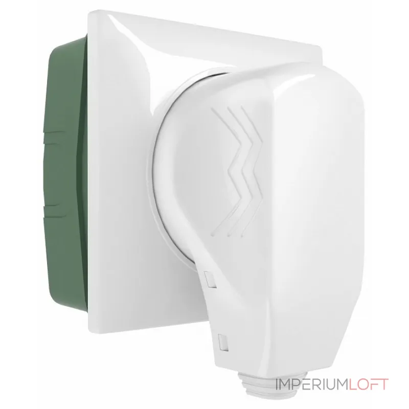 Розетка силовая для электроплиты с вилкой Werkel белый W1189201 от ImperiumLoft