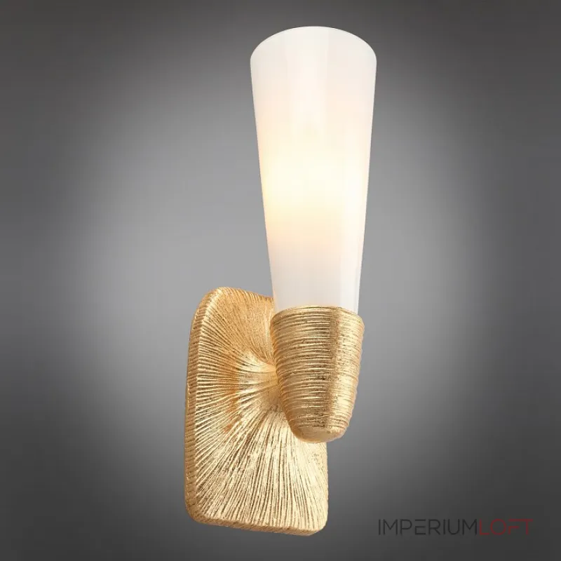 Бра Aployt Hloya APL.800.01.01 Цвет арматуры золото Цвет плафонов белый от ImperiumLoft