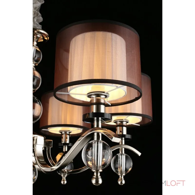 Подвесная люстра Aployt Floret APL.703.03.06 Цвет арматуры хром Цвет плафонов черно-белый от ImperiumLoft