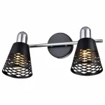 Спот TopLight Susan TL3760Y-02BC Цвет арматуры хром Цвет плафонов черный от ImperiumLoft