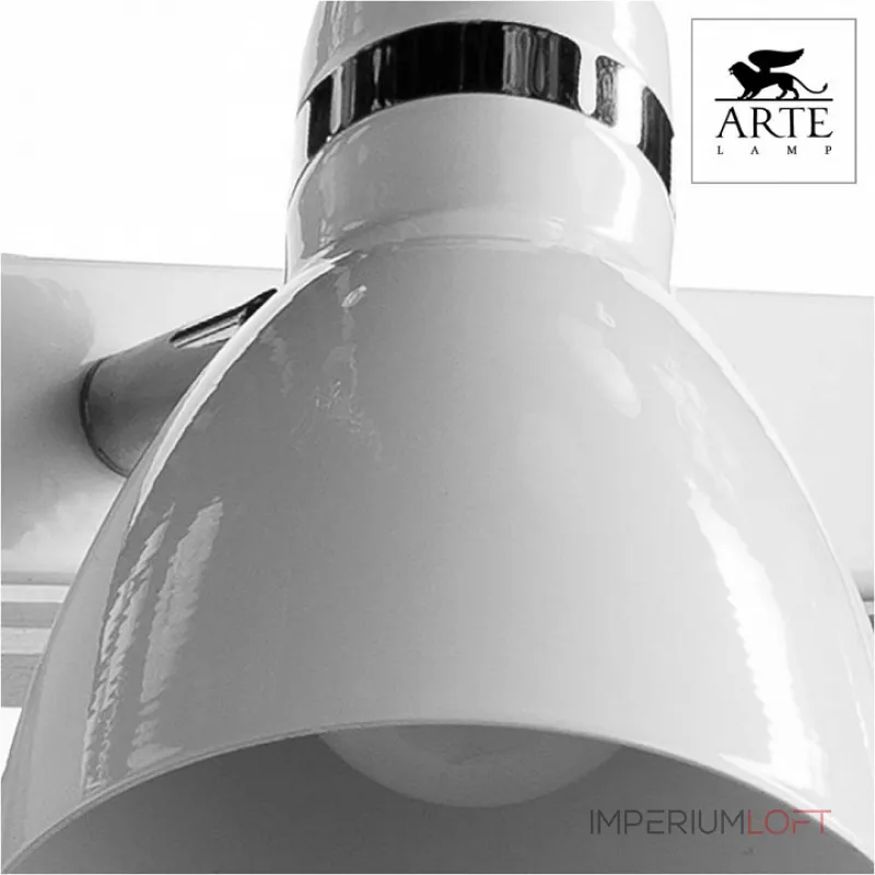 Спот Arte Lamp Mercoled A5049PL-3WH Цвет арматуры хром Цвет плафонов белый от ImperiumLoft