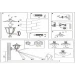 Светильник на штанге Eglo ПРОМО Laterna 5 22464 Цвет арматуры белый Цвет плафонов прозрачный от ImperiumLoft