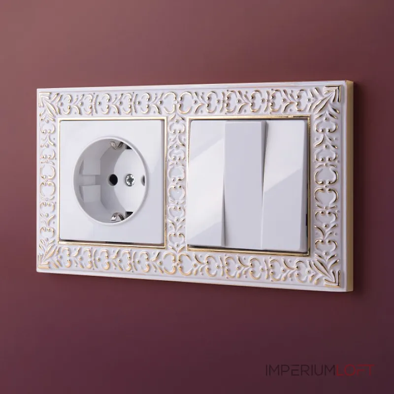 Розетка с заземлением и шторками, без рамки Werkel белый W1171101 от ImperiumLoft