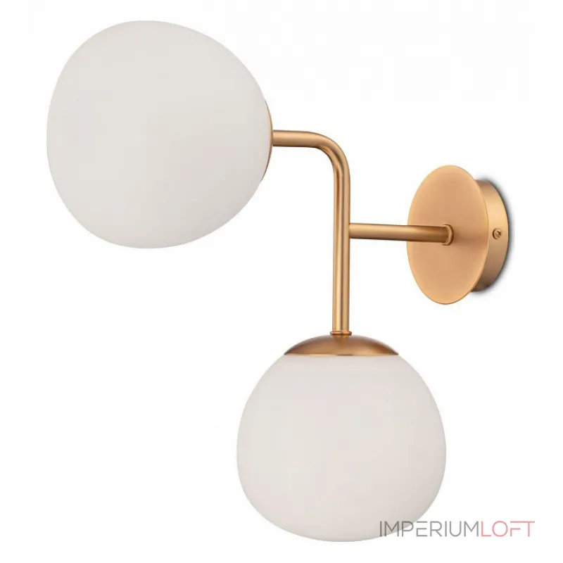 Бра Maytoni Erich MOD221-WL-02-G Цвет арматуры золото Цвет плафонов белый от ImperiumLoft Бра Maytoni Erich MOD221-WL-02-G Цвет арматуры золото Цвет плафонов белый от ImperiumLoft