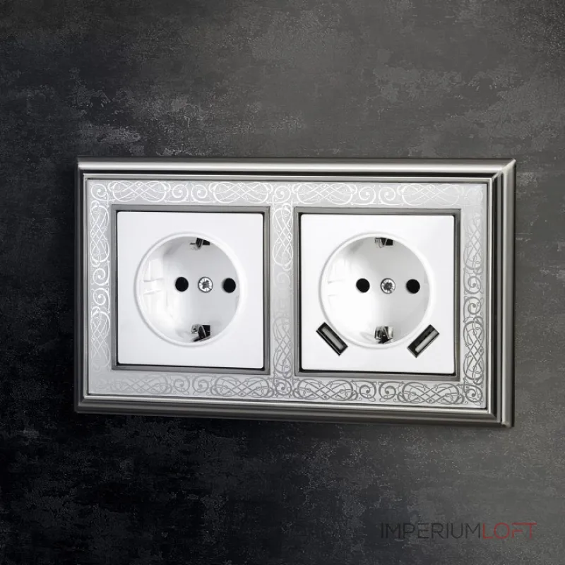 Розетка с заземлением и шторками, без рамки Werkel белый W1171101 от ImperiumLoft