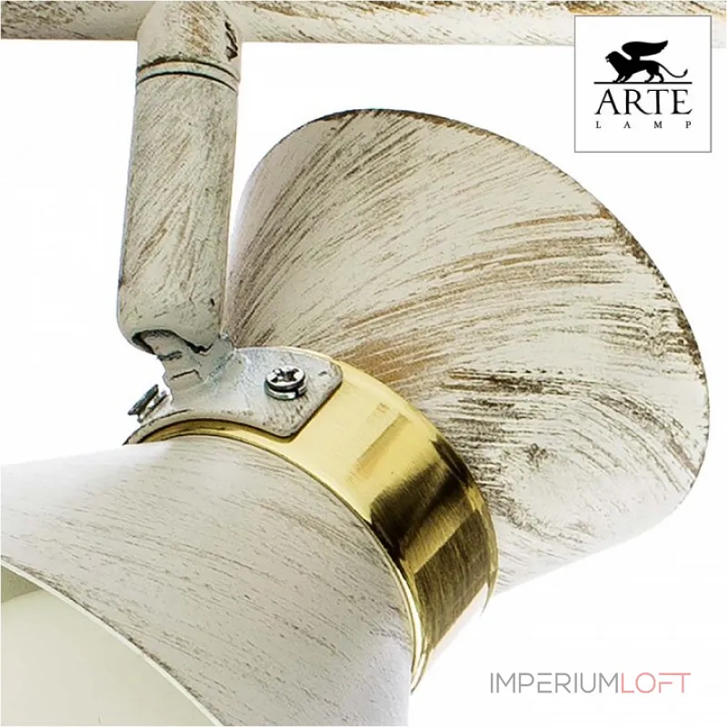 Спот Arte Lamp Baltimore A1406AP-2WG Цвет арматуры золото Цвет плафонов белый от ImperiumLoft