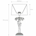 Настольная лампа декоративная Lucide Extravaganza Coconut 10505/81/02 Цвет плафонов зеленый Цвет арматуры золото от ImperiumLoft