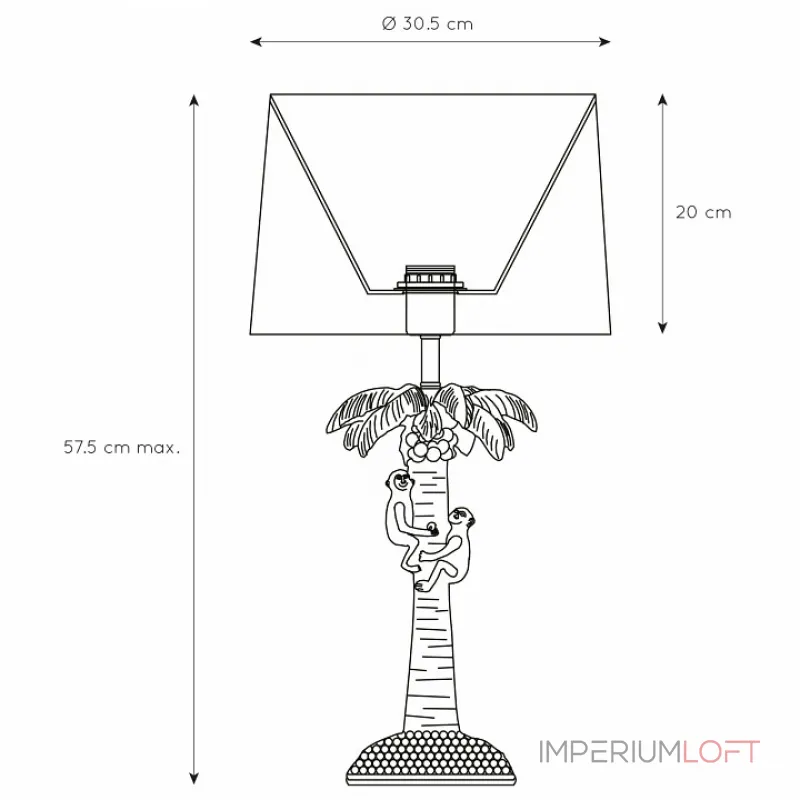 Настольная лампа декоративная Lucide Extravaganza Coconut 10505/81/02 Цвет плафонов зеленый Цвет арматуры золото от ImperiumLoft Настольная лампа декоративная Lucide Extravaganza Coconut 10505/81/02 Цвет плафонов зеленый Цвет арматуры золото от ImperiumLoft