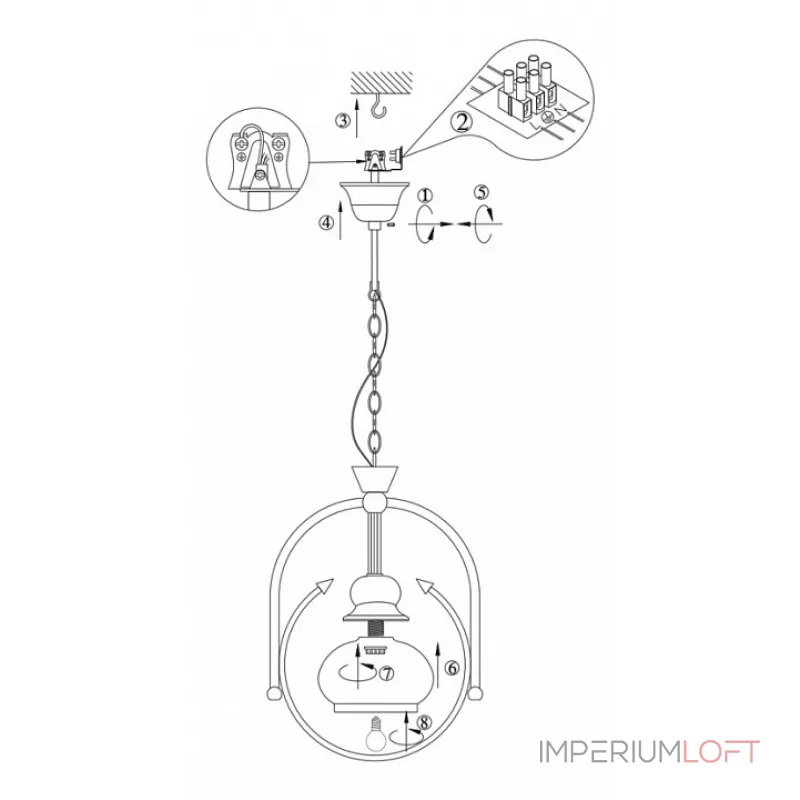 Подвесной светильник Globo Nostalgika 6900
