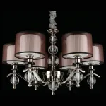 Подвесная люстра Aployt Floret APL.703.03.06 Цвет арматуры хром Цвет плафонов черно-белый от ImperiumLoft