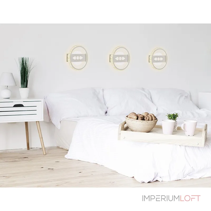 Бра Ambrella Ice 21 FA221 Цвет арматуры белый Цвет плафонов прозрачный от ImperiumLoft