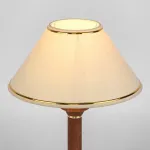 Настольная лампа декоративная Eurosvet Lorenzo 60019/1 орех Цвет плафонов кремовый Цвет арматуры коричневый от ImperiumLoft