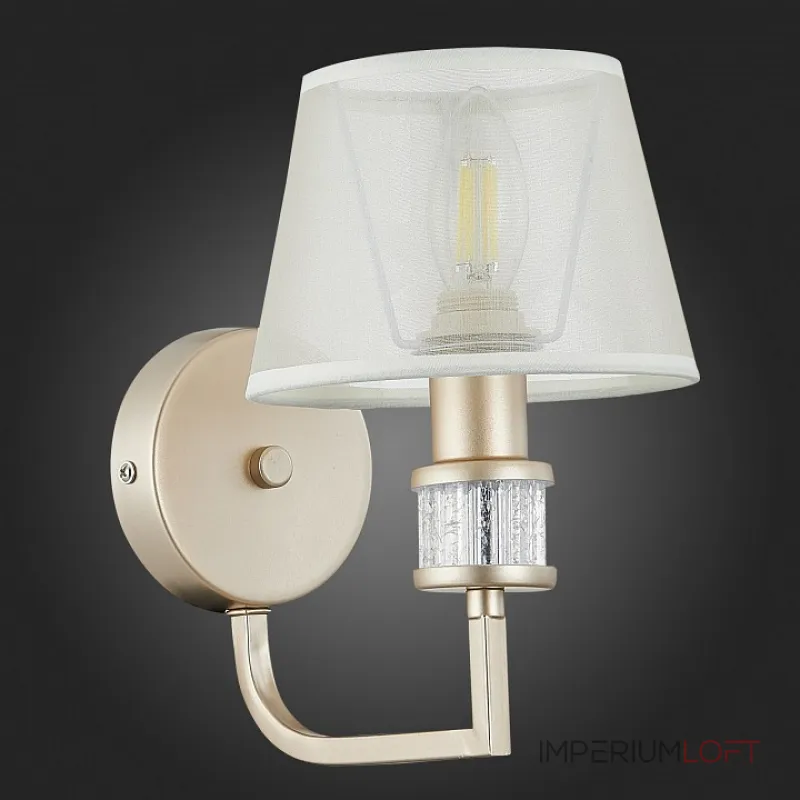 Бра EVOLUCE Manila SLE107501-01 Цвет плафонов кремовый Цвет арматуры золото от ImperiumLoft