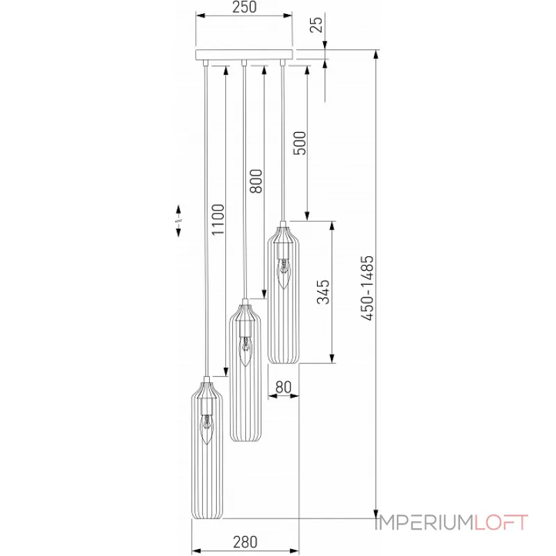 Подвесной светильник 50252/3