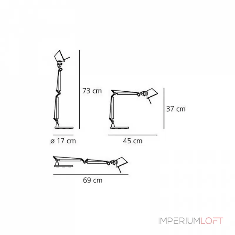 Настольная лампа офисная Artemide A011810 от ImperiumLoft