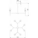 Люстра на штанге 60143/8 