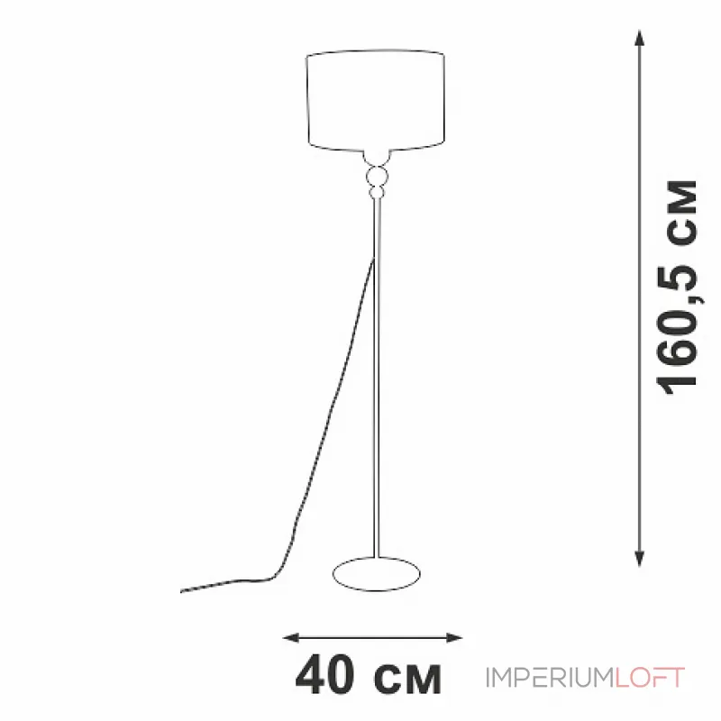 Торшер Vitaluce V2890 V2890-1/1P от ImperiumLoft
