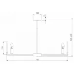 Люстра на штанге 60158/7
