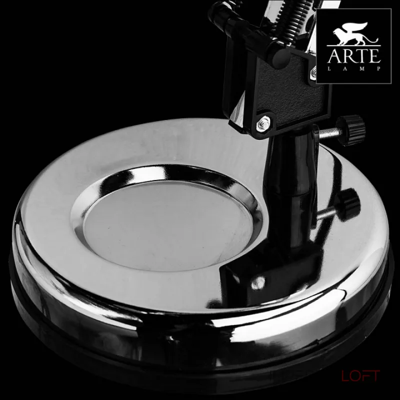 Настольная лампа офисная Arte Lamp Junior A1330LT-1CC Цвет арматуры хром Цвет плафонов хром от ImperiumLoft