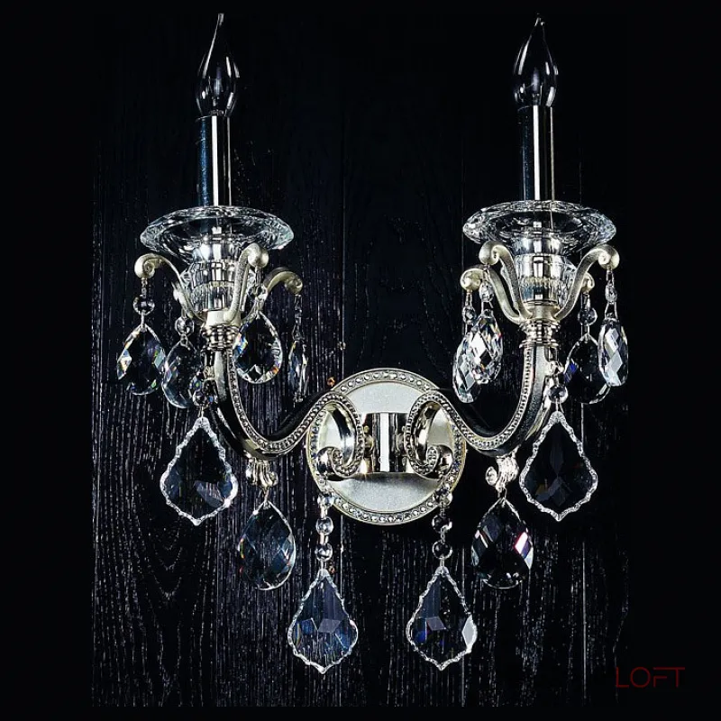 Бра Osgona Lusso 788624 Цвет арматуры серебро Цвет плафонов прозрачный от ImperiumLoft