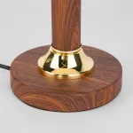 Настольная лампа декоративная Eurosvet Lorenzo 60019/1 орех Цвет плафонов кремовый Цвет арматуры коричневый от ImperiumLoft