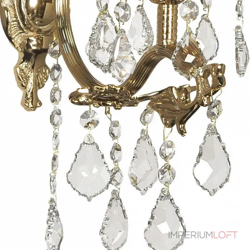 Бра Dio D’Arte Sorrento Sorrento E 2.1.1.600 G Цвет плафонов прозрачный Цвет арматуры золото от ImperiumLoft