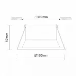 Встраиваемый светильник ST-Luce Grosi ST207.508.01 Цвет арматуры белый от ImperiumLoft