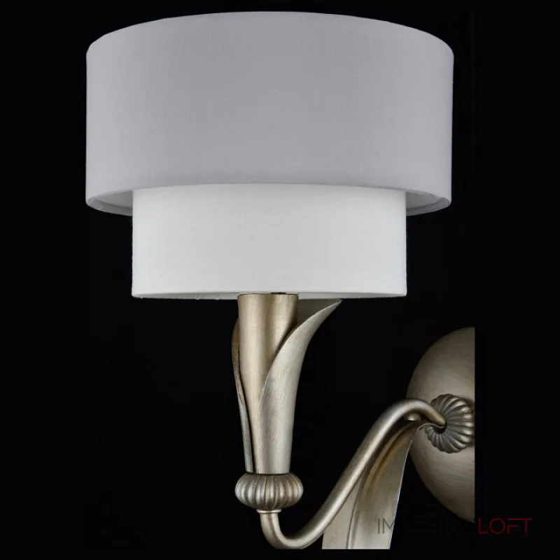 Бра Maytoni Lillian H311-01-G Цвет арматуры серебро Цвет плафонов серый от ImperiumLoft Бра Maytoni Lillian H311-01-G Цвет арматуры серебро Цвет плафонов серый от ImperiumLoft