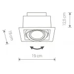 Встраиваемый светильник Nowodvorski Downlight 9573 от ImperiumLoft