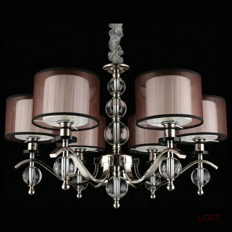 Подвесная люстра Aployt Floret APL.703.03.06 Цвет арматуры хром Цвет плафонов черно-белый от ImperiumLoft