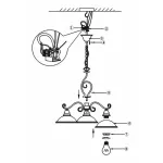 Подвесная люстра Sassari 6905-3 Globo