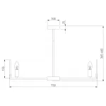 Люстра на штанге 60158/7