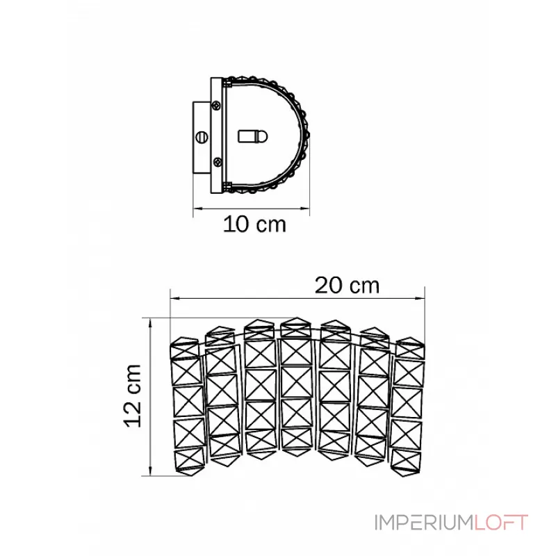 Накладной светильник Lightstar Onda 741622 Цвет арматуры золото Цвет плафонов прозрачный от ImperiumLoft