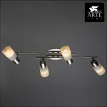 Спот Arte Lamp Cavalletta A4510PL-4SS Цвет арматуры серебро Цвет плафонов белый от ImperiumLoft