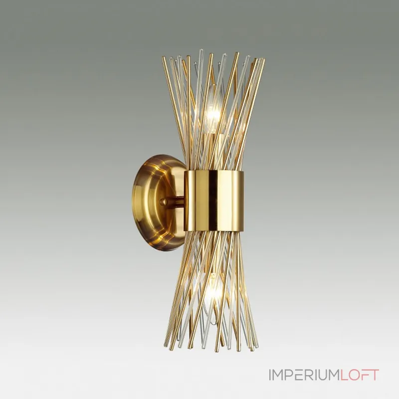 Бра Odeon Light Orta 4839/2W Цвет плафонов золото Цвет арматуры золото от ImperiumLoft