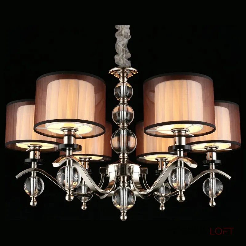 Подвесная люстра Aployt Floret APL.703.03.06 Цвет арматуры хром Цвет плафонов черно-белый от ImperiumLoft