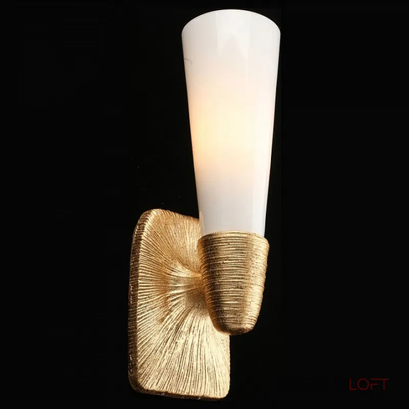 Бра Aployt Hloya APL.800.01.01 Цвет арматуры золото Цвет плафонов белый от ImperiumLoft