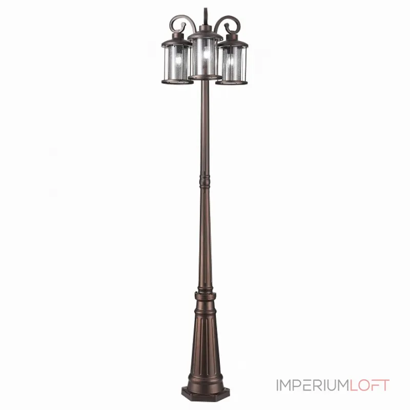 Фонарный столб ST-Luce Lastero SL080.425.03 Цвет плафонов прозрачный Цвет арматуры коричневый от ImperiumLoft