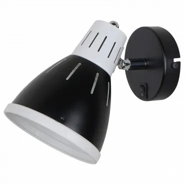 Бра Arte Lamp Marted A2215AP-1BK Цвет арматуры чёрный Цвет плафонов чёрный Бра Arte Lamp Marted A2215AP-1BK Цвет арматуры чёрный Цвет плафонов чёрный