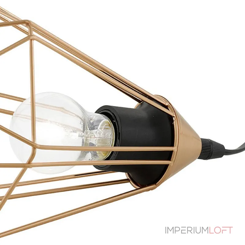 Настольная лампа декоративная Eglo Tarbes 94197 Цвет арматуры черный Цвет плафонов медь от ImperiumLoft