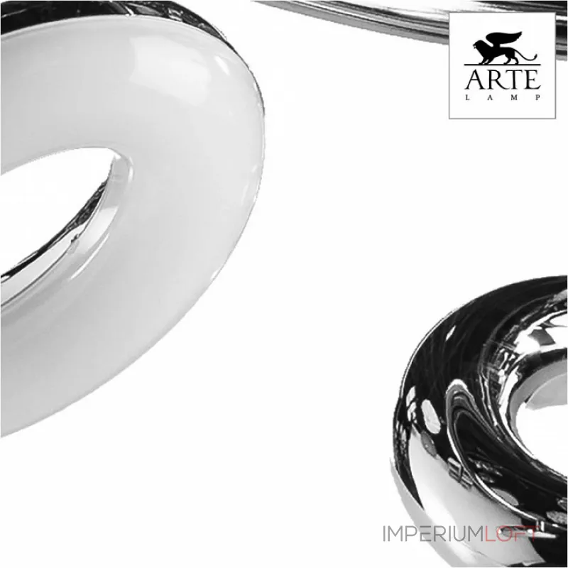 Спот Arte Lamp Ciambella A8972PL-3CC Цвет арматуры хром Цвет плафонов белый от ImperiumLoft