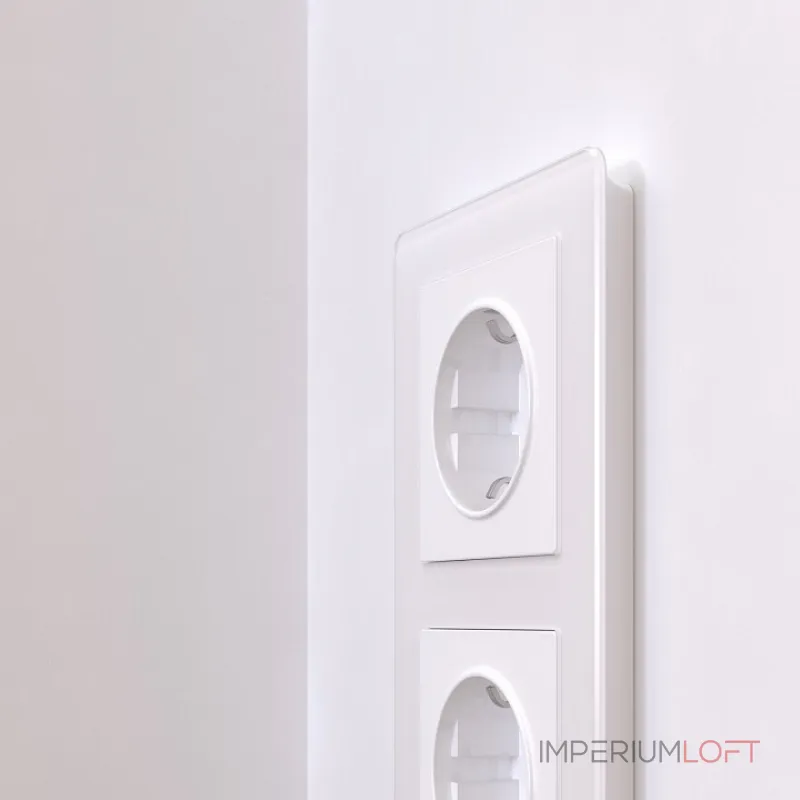 Рамка на 2 поста Werkel Acrylic белый W0022701 от ImperiumLoft