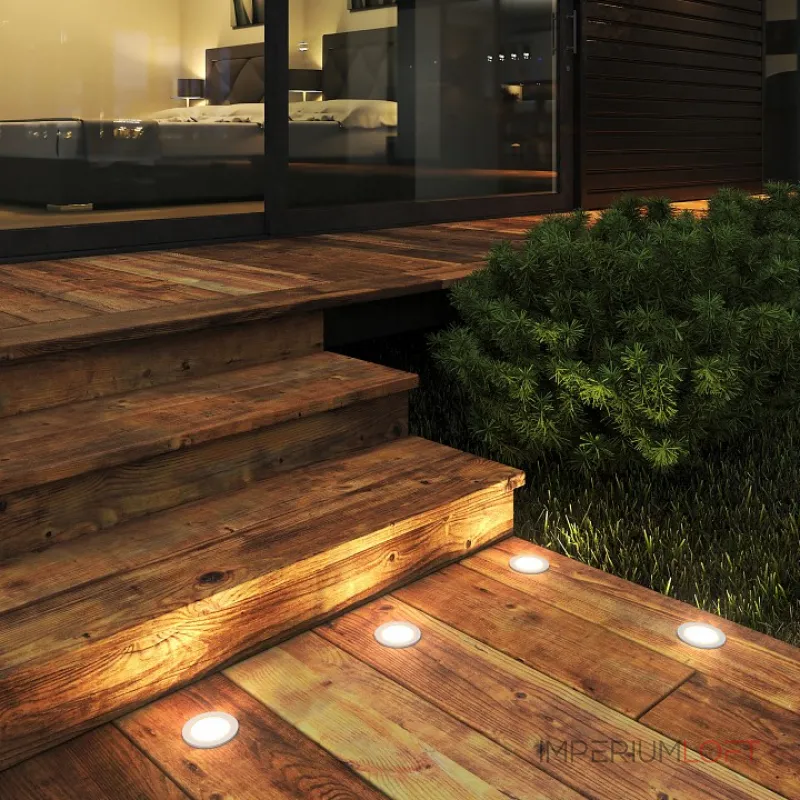 Встраиваемый в дорогу светильник Elektrostandard 1108 a049753 Цвет плафонов белый Цвет арматуры белый от ImperiumLoft