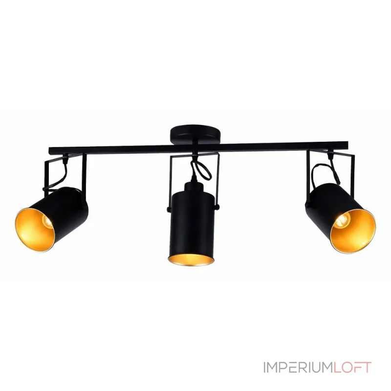 Светильник на штанге Stilfort Neider 3015/02/03C Цвет плафонов черный Цвет арматуры черный от ImperiumLoft